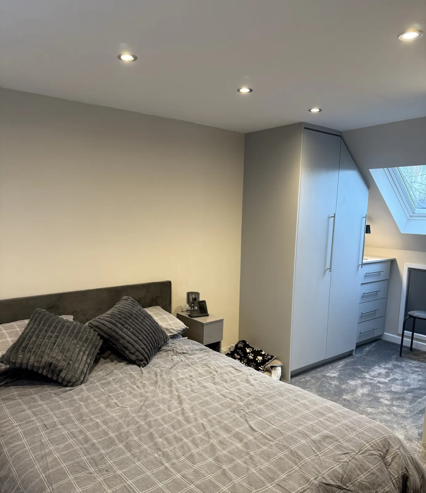 Convert Your Garage project: bedroom