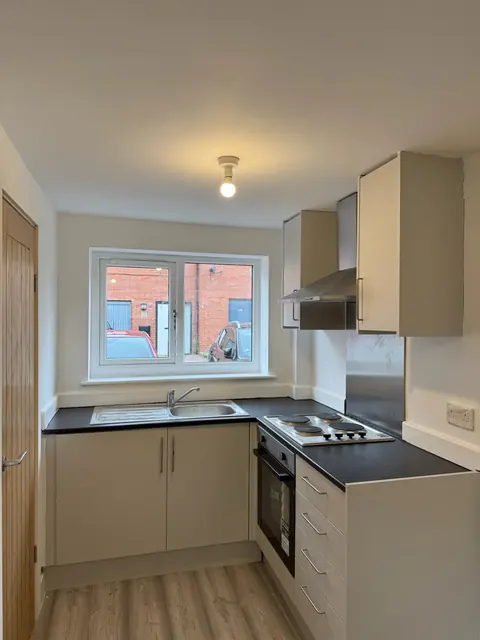 Garage converted into an annexe with a kitchenette