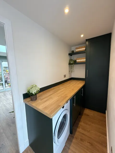 Garage converted into a utility room